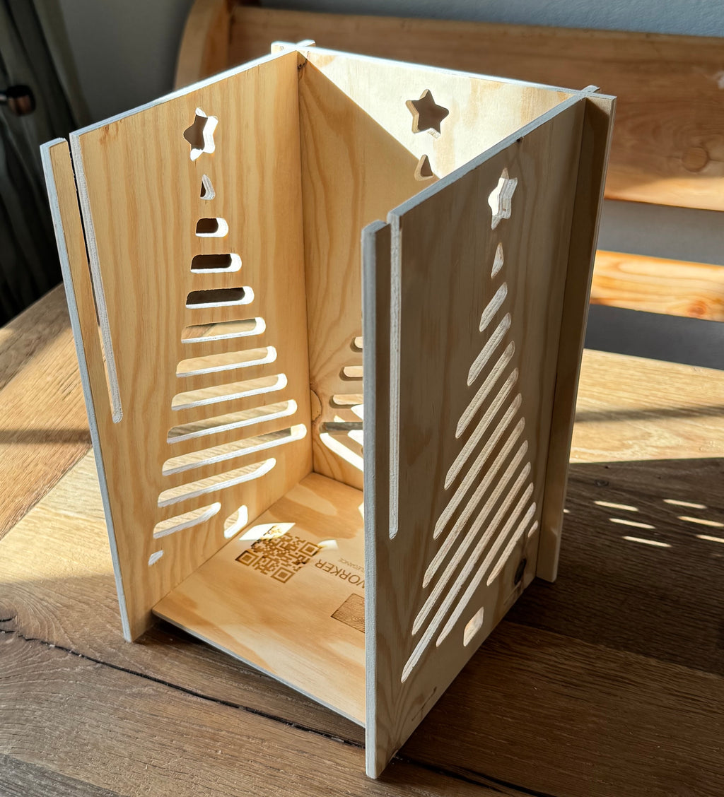 Gross Weihnachtsbaum-Lichterkasten