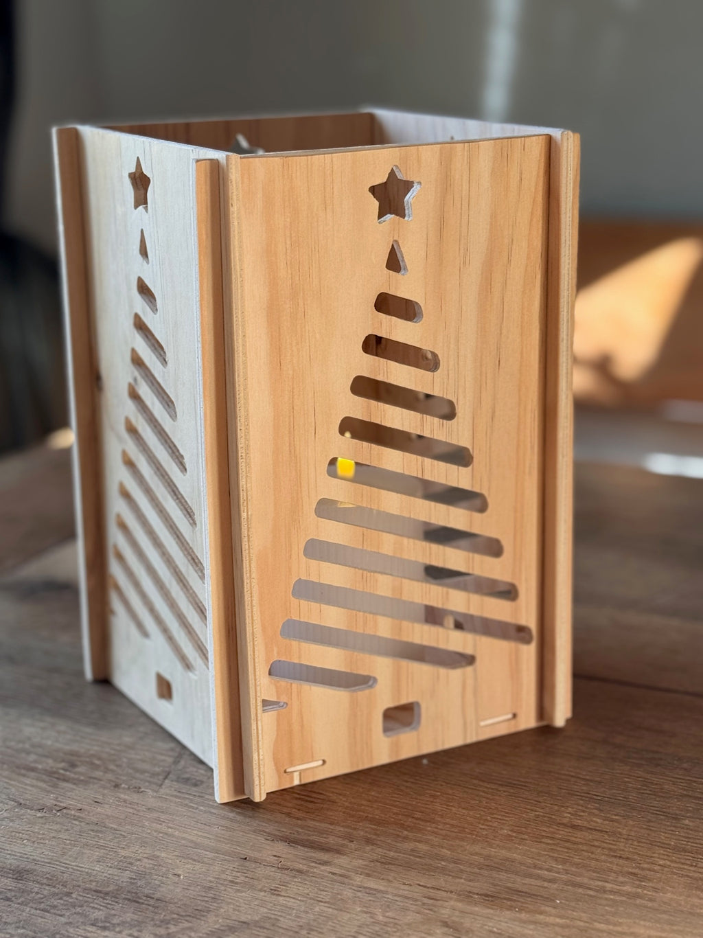 Gross Weihnachtsbaum-Lichterkasten